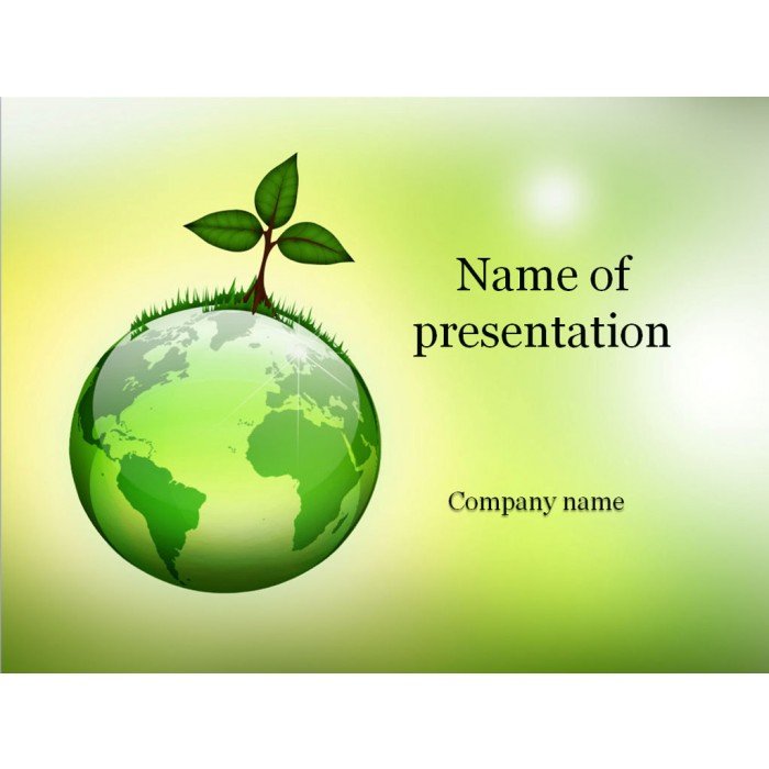 Eco world powerpoint template