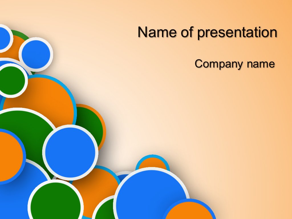 Free Circles powerpoint template presentation